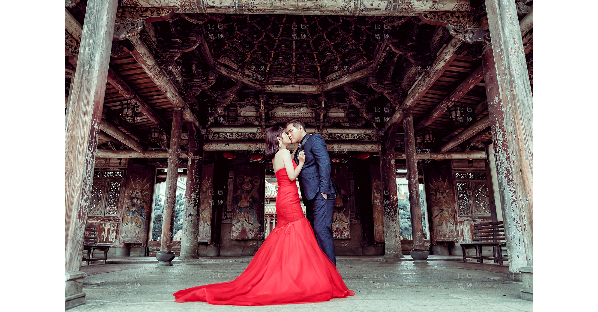 比堤婚紗 推薦新人:亞駿&禹欣 鹿港龍山寺