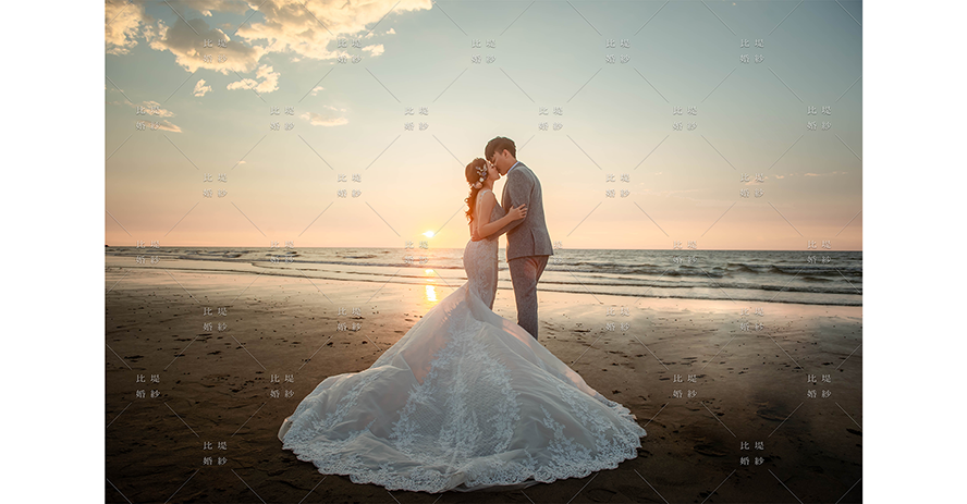 婚紗包 套內容 比堤婚紗 推薦新人:俊彰&玉婷 愛戀夕陽