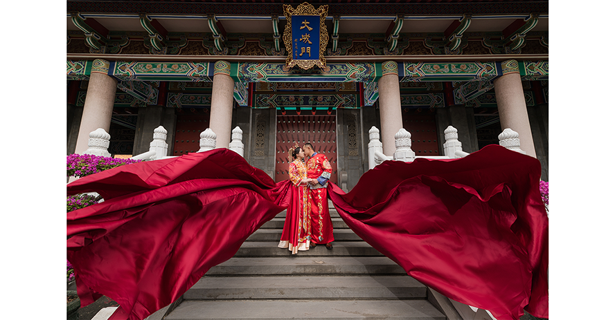 婚紗攝影公司 推薦 比堤婚紗 推薦客人：Mr. Lee＆Mrs. Chang 中式禮服