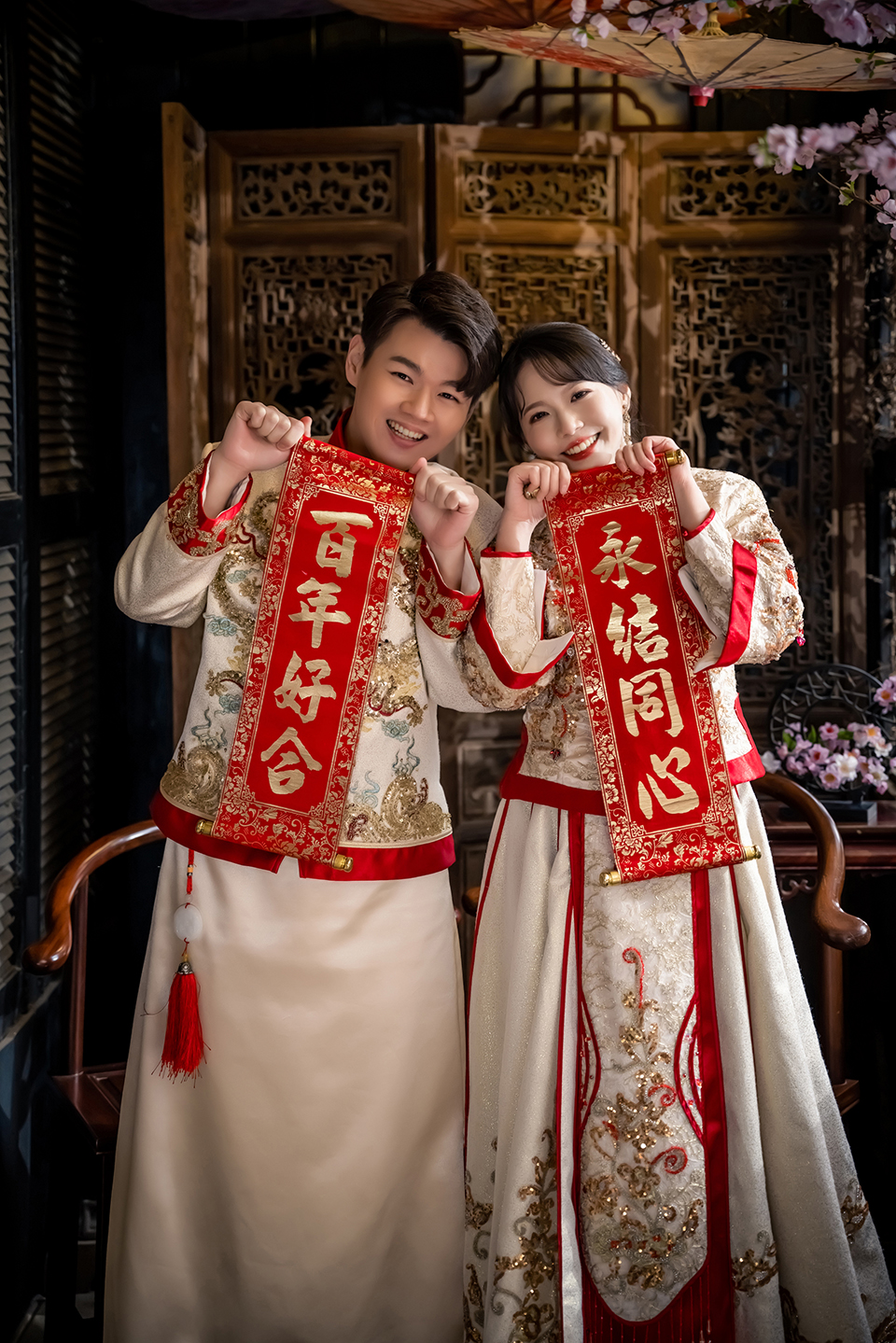 拍婚紗 方案 推薦 比堤婚紗 推薦客人：Tim＆Esther 中式禮服