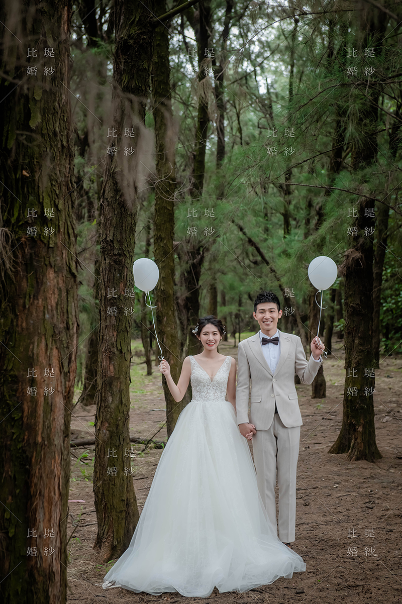 台中韓系婚紗 比堤婚紗 推薦新人：嘉佑＆婷雅 九天黑森林