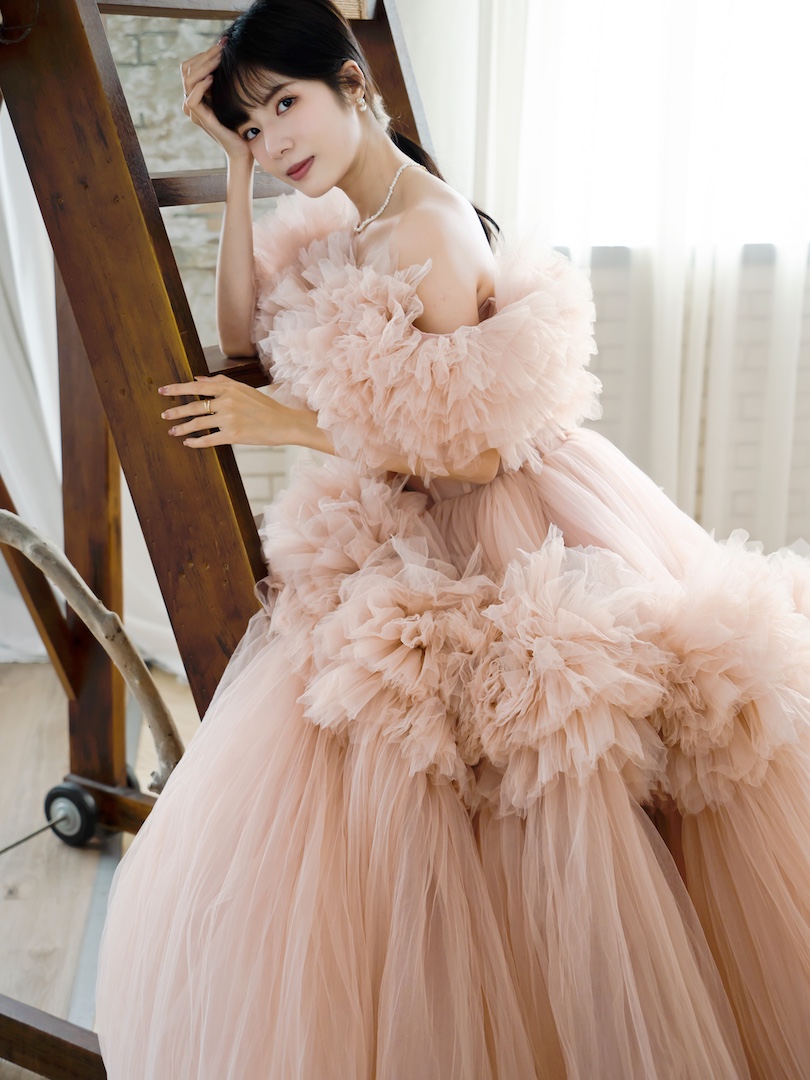 台中婚紗推薦｜甜美花園系婚紗甜美澎裙