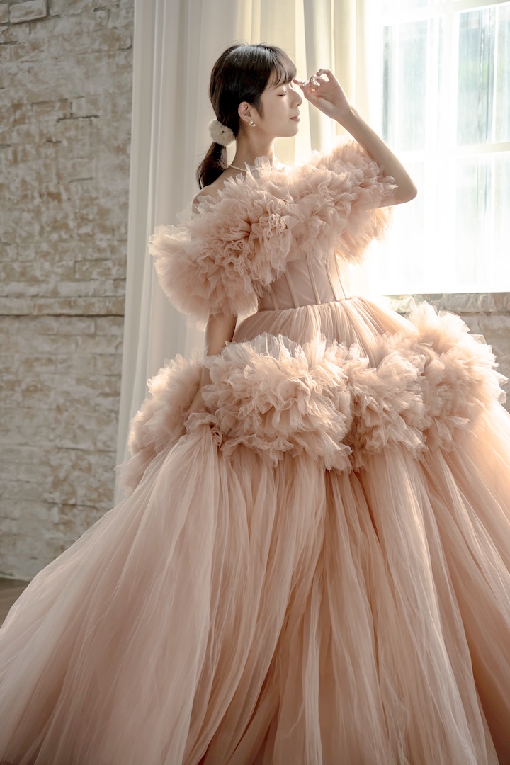 台中婚紗推薦｜甜美花園系婚紗細節