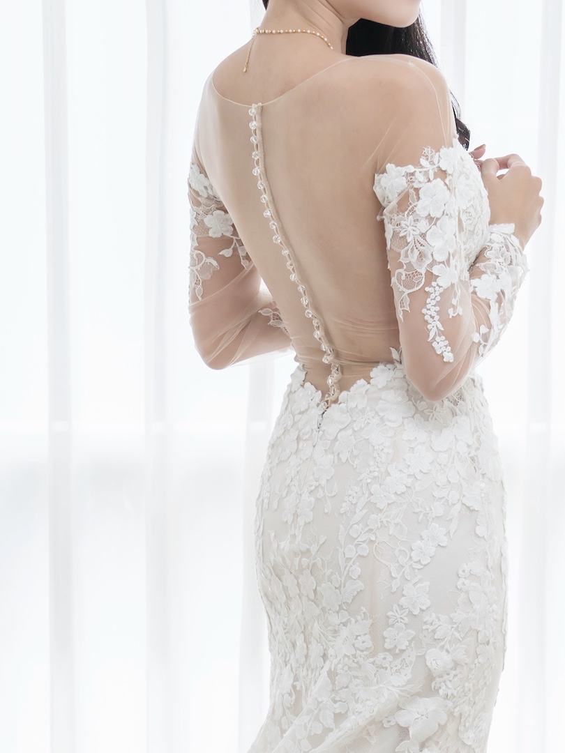 台中婚紗｜簡約白紗站姿