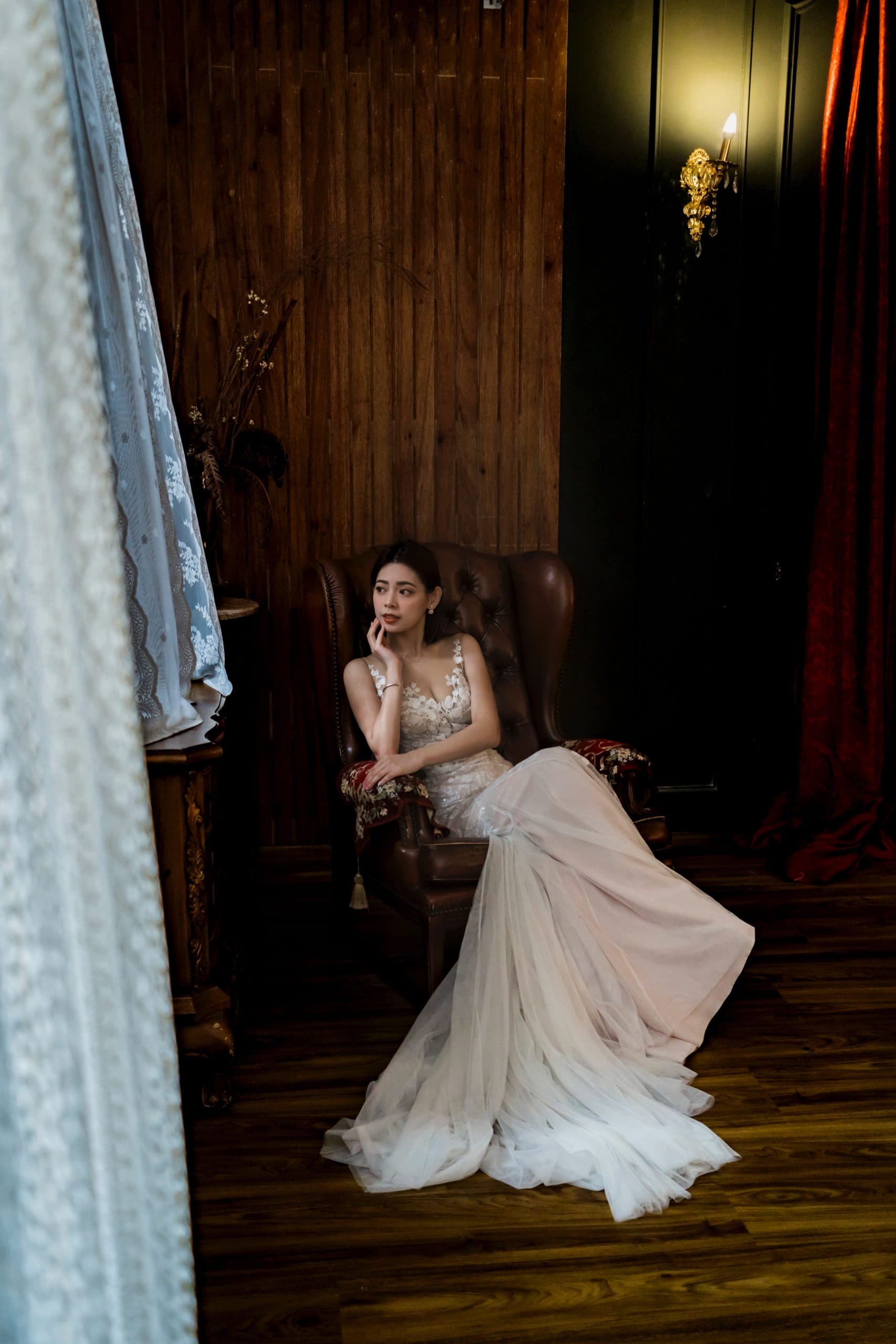 夢幻高級訂製婚紗品牌｜比堤婚紗｜花瓣裙靜態拍攝