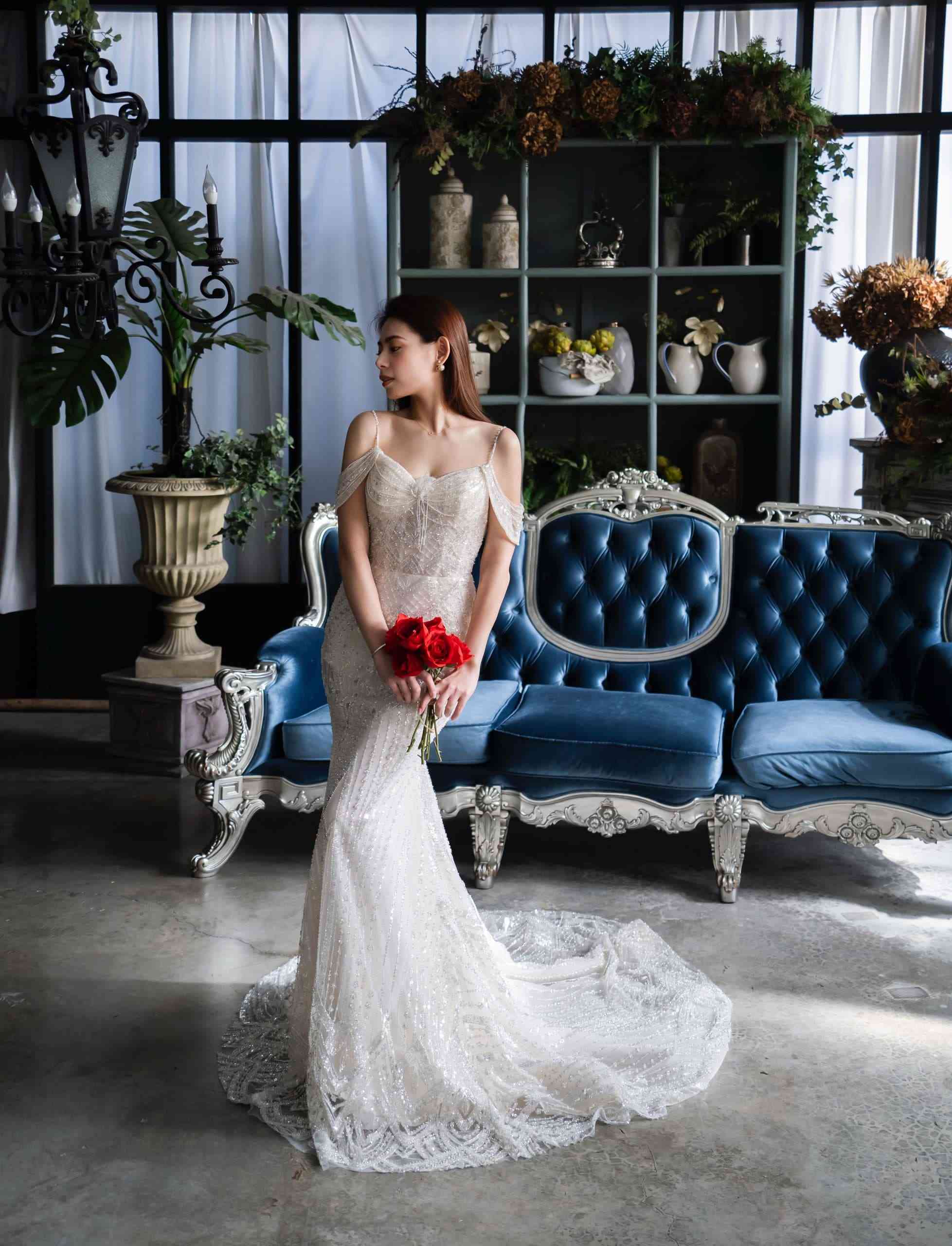 夢幻高級訂製婚紗品牌｜比堤婚紗｜高貴名媛風全身照