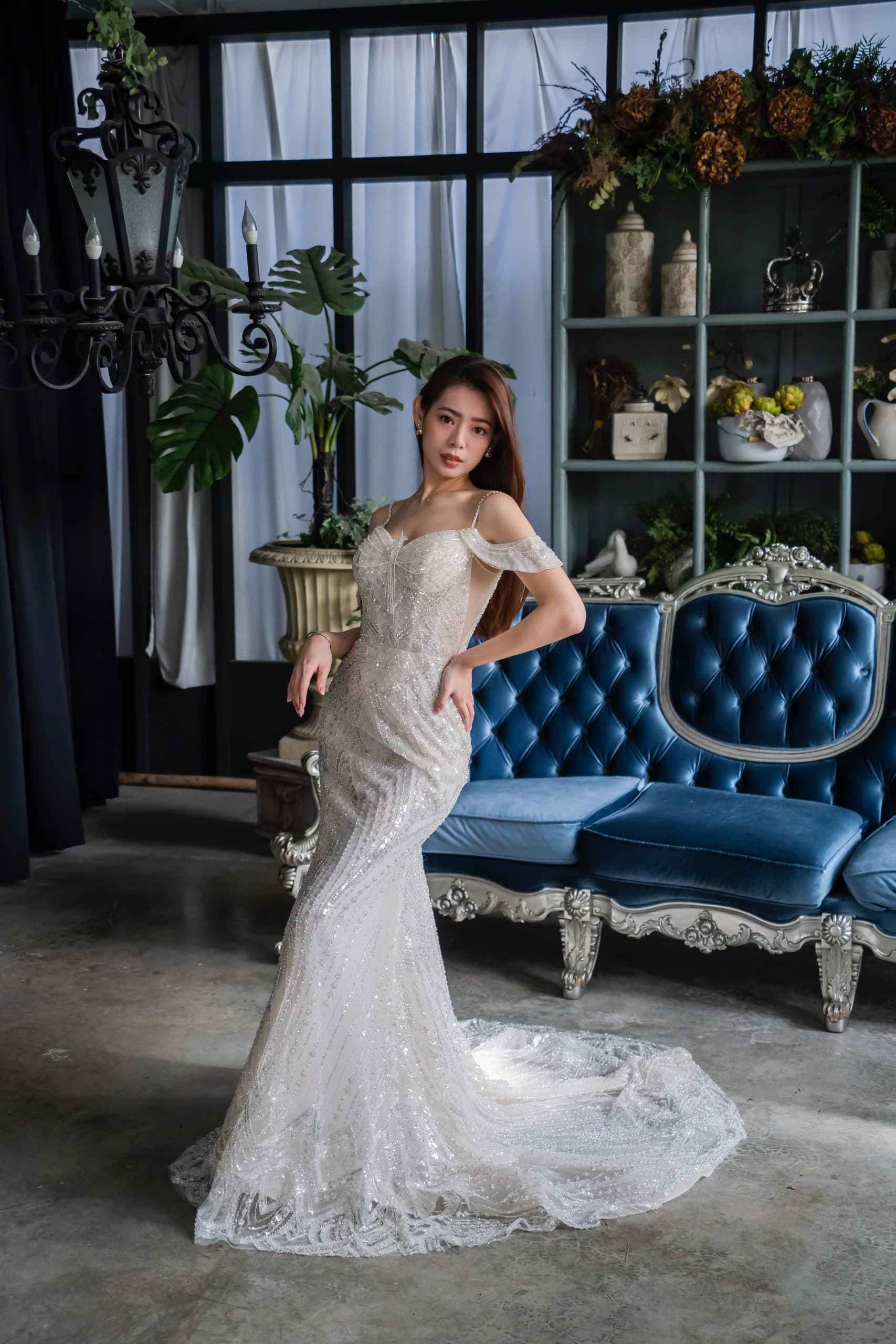 夢幻高級訂製婚紗品牌｜比堤婚紗｜高貴名媛風上身細節